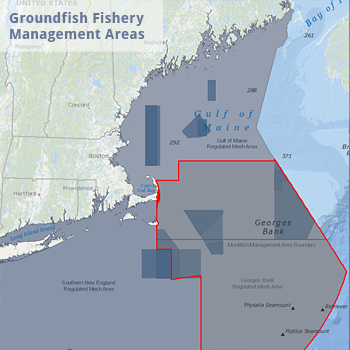 Groundfish Fishery Management Areas Map